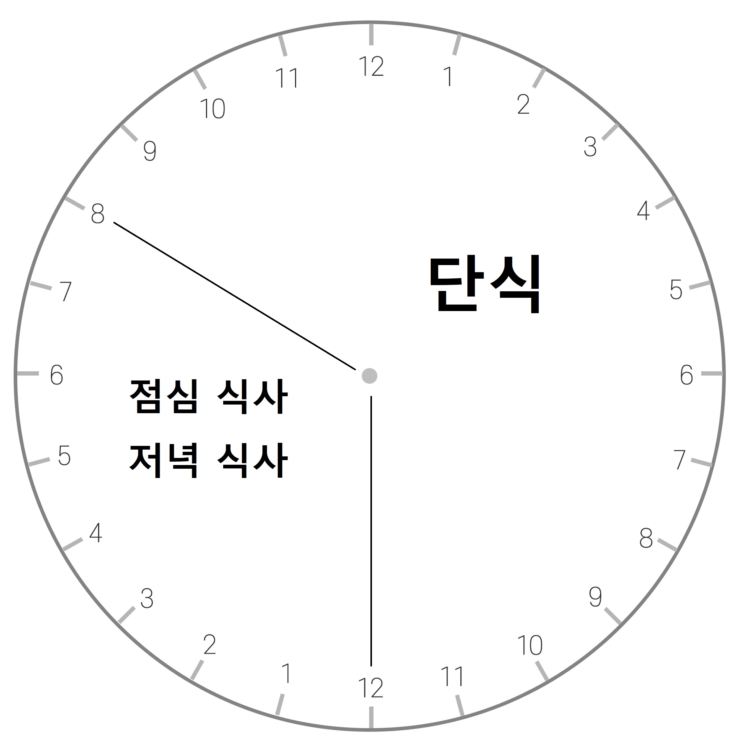 16 8 단식 시간표 사진