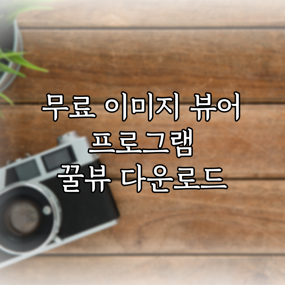 무료 이미지 뷰어 프로그램 꿀뷰 다운로드 특성 이미지