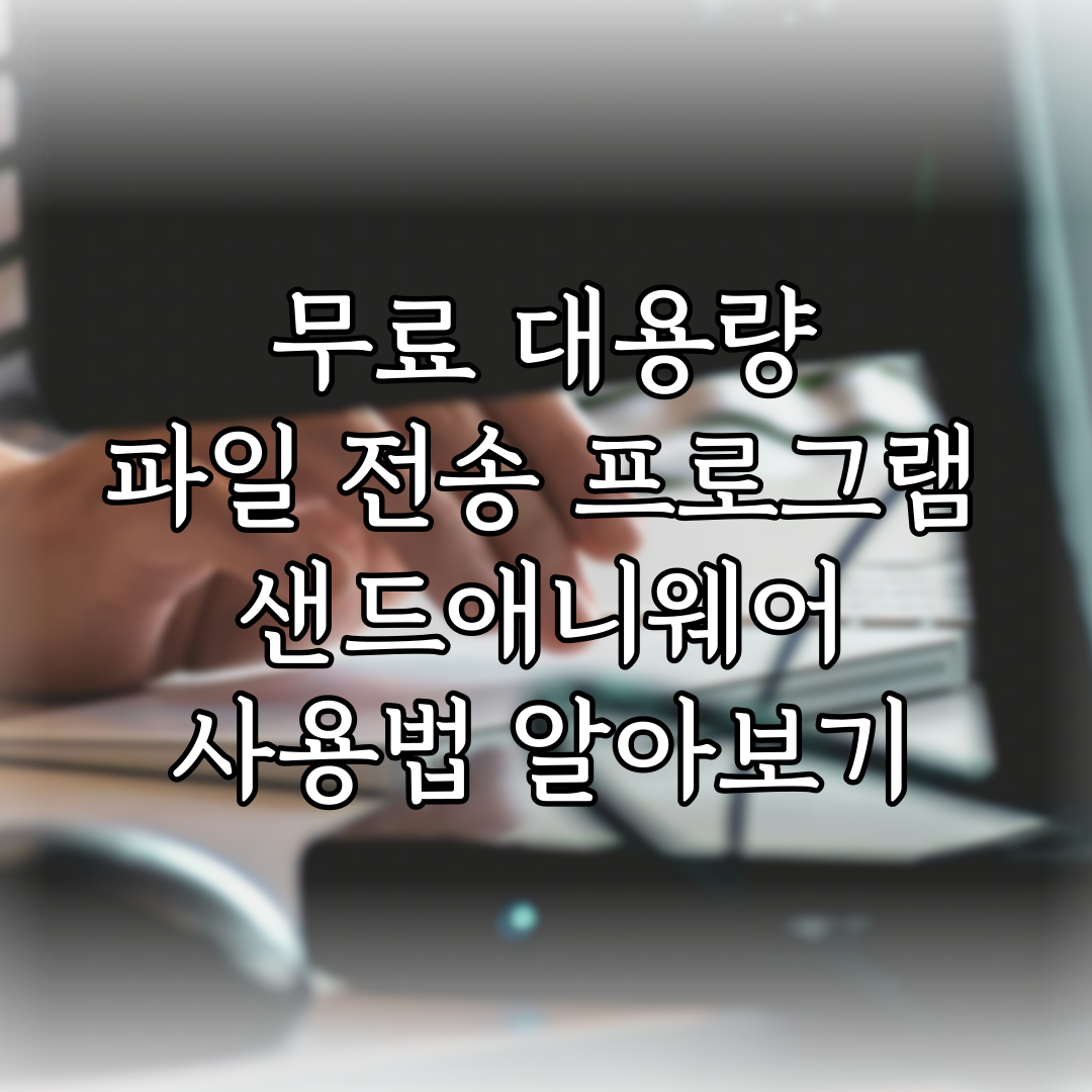 무료 대용량 파일 전송 프로그램 샌드애니웨어 사용법 알아보기 (2024년 02월) 특성 이미지