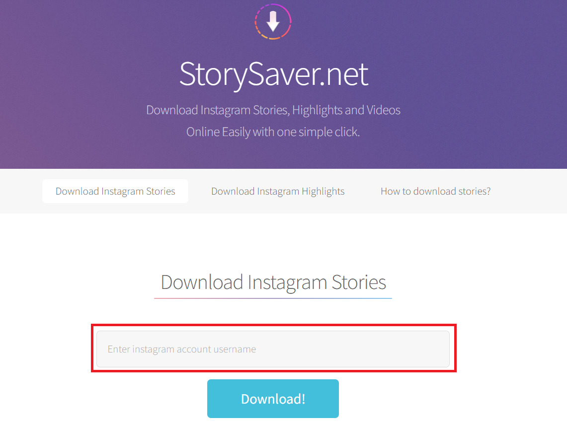 StorySaver 사이트 사진