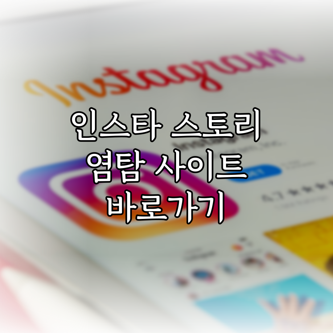 인스타 스토리 염탐 사이트 바로가기 (2024년 03월) 특성 이미지